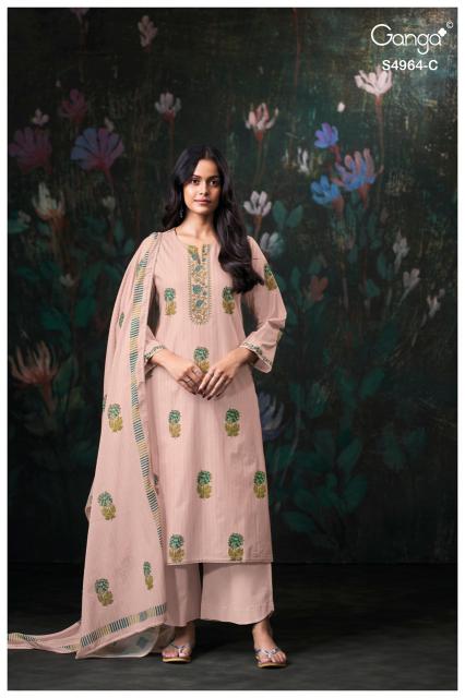 Ganga deyza 4964 wholesale dress material thrissur